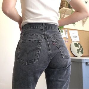 Levi’s 501 Grey Black Wash High Waisted